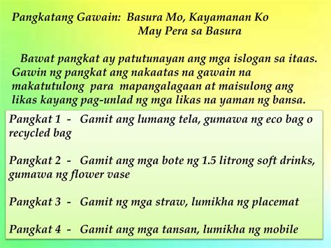 YUNIT II ARALIN 11: Likas Kayang Pag.